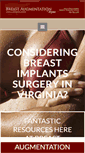 Mobile Screenshot of breastaugmentationvirginia.com
